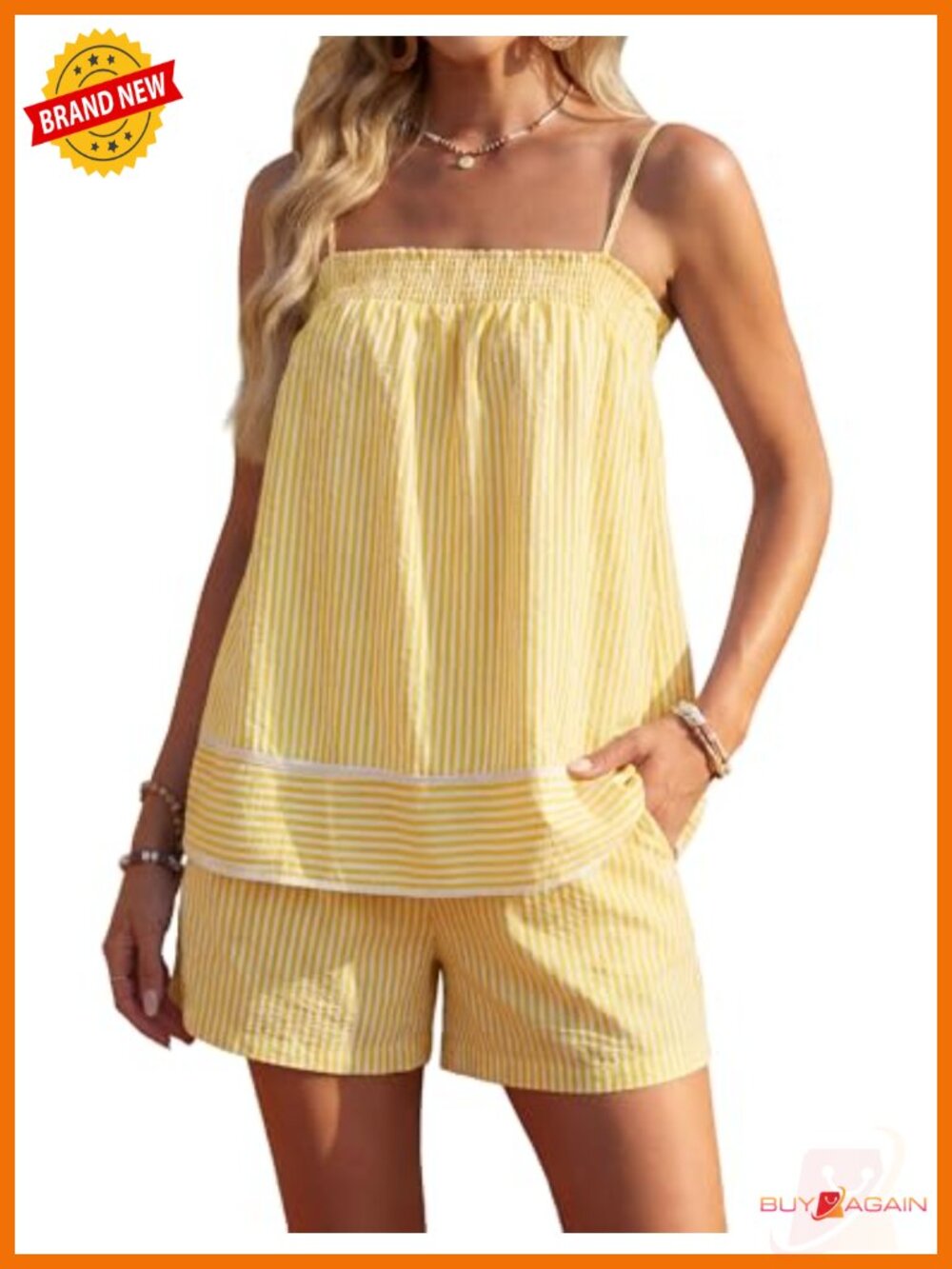 Blooming Jelly 2 Piece Shorts Set Peplum Cami Wide Leg Pockets Summer